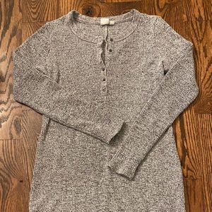 Knee-length raglan ls gap knit maternity dress XS